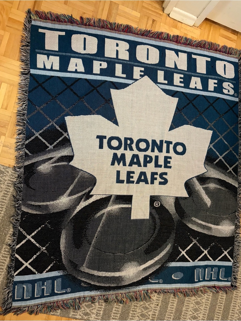Vintage Toronto Maple Leafs Woven Blanket/Tapestry